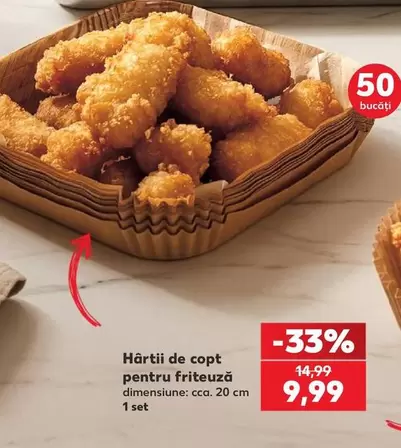 Hârtii de copt pentru friteuză