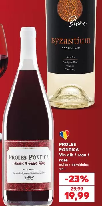 Alb - PROLES PONTICA Vin alb / roșu / rosé dulce / demidulce