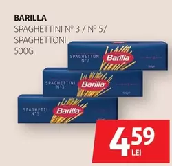 SPAGHETTINI N° 3 / SPAGHETTONI N° 7 / SPAGHETTI N° 5