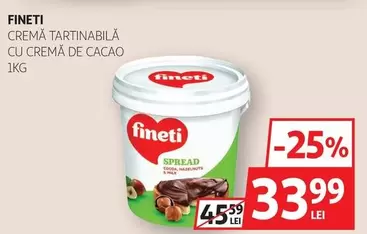 CREMĂ TARTINABILĂ CU CREMĂ DE CACAO