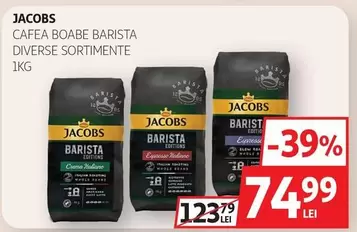 Jacobs - CAFEA BOABE BARISTA DIVERSE SORTIMENTE 1KG