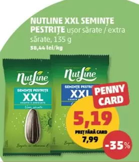 Nutline - SEMINȚE PEȘTRIȚE UȘOR SĂRATE / EXTRA SĂRATE