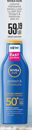 Lotiune hidratanta pentru corp cu SPF 50+ Protect & Moisture
