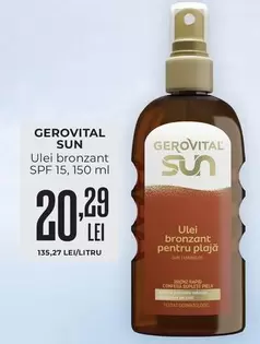 Gerovital - Ulei bronzant SPF 15