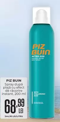 Spray după plajă cu efect de răcorire instant