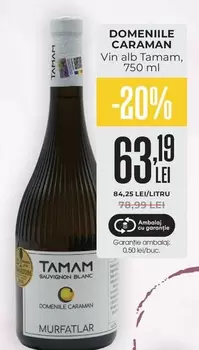 Alb - Vin alb Tamam