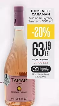 Vin rose Syrah