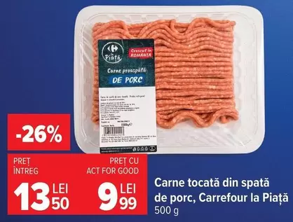 Carne tocată din spată de porc