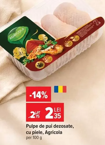 Pulpe de pui dezosate, cu piele
