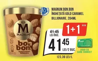 BON BON ÎNGHEȚATĂ GOLD CARAMEL BILLIONAIRE