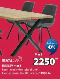 ROSLEV masă