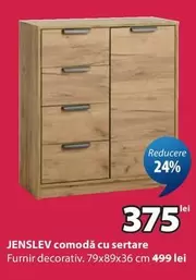 JENSLEV comodă cu sertare