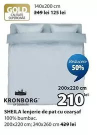 SHEILA lenjerie de pat cu cearșaf