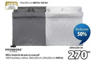 NELL lenjerie de pat cu cearșaf