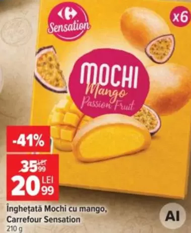 Înghețată Mochi cu mango, Passion Fruit