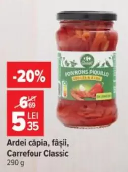 Ardei capia, fâșii