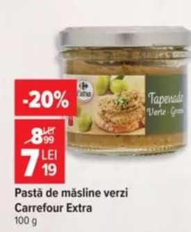Pastă de măsline verzi