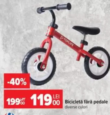 Bicicletă fără pedale