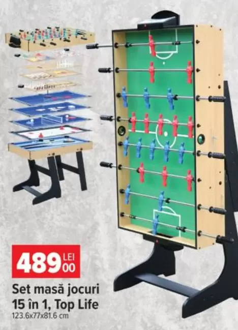 Set masă jocuri 15 în 1