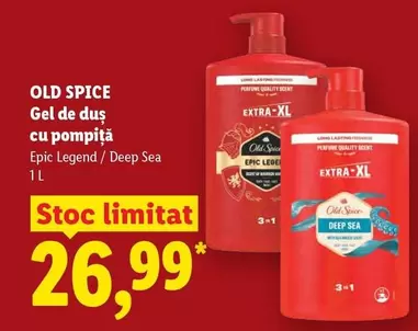 Gel de duș cu pompita Epic Legend / Deep Sea