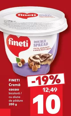 Cremă cacao bicolora cu alune de pădure