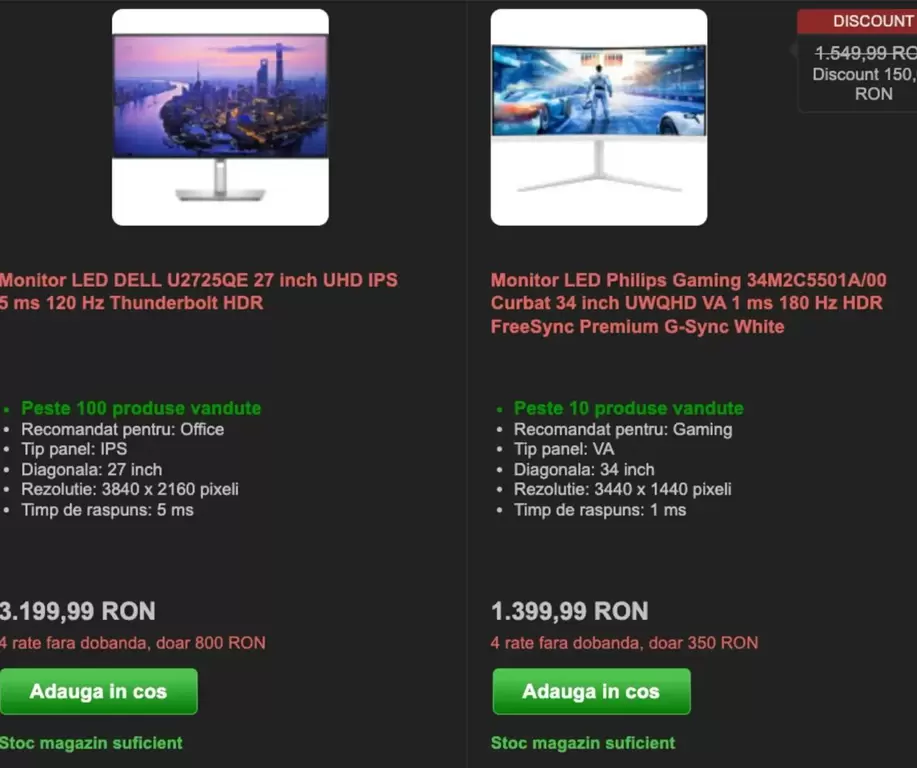 Dell - Monitor LED U2727QE 27 inch UHD IPS