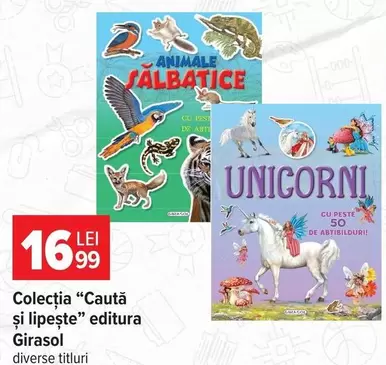 Colecția "Căută și lipește" editura Girasol