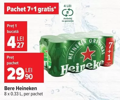 Heineken - Pachet 7+1 gratis
