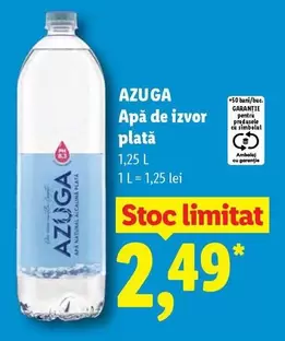 Apă de izvor plată