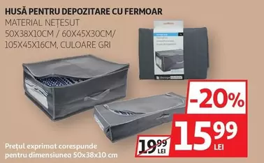 HUSĂ PENTRU DEPOZITARE CU FERMOAR