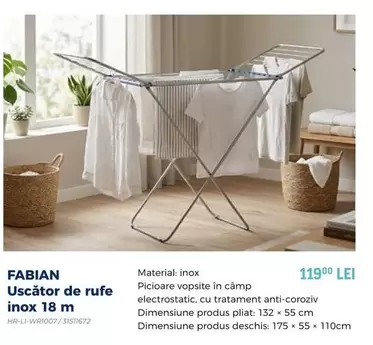 Uscător de rufe inox 18 m