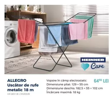 Uscător de rufe metalic 18 m