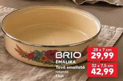 Tavă emailată rotundă