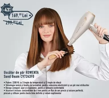 Uscător de păr Sand Beam CV7243FO