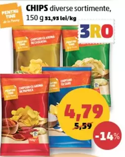 CHIPS diverse sortimente