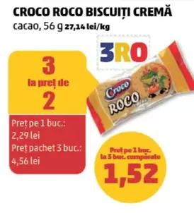 BISCUȚI CREMĂ CACAO