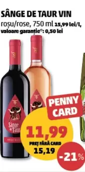 SÂNG
DE TAUR VIN