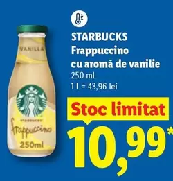Frappuccino cu aromă de vanilie