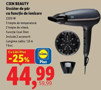 Uscător de păr cu funcție de ionizare