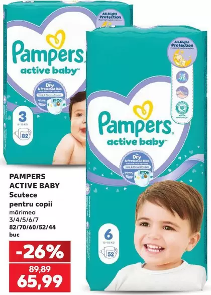 Pampers - PAMPERS ACTIVE BABY Scutece pentru copii
