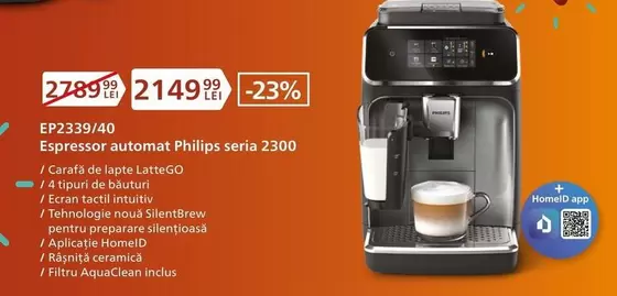Philips - EP2339/40 Espressor automat seria 2300