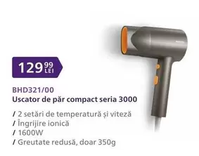 Philips - Uscator de par compact seria 3000 BHD321/00