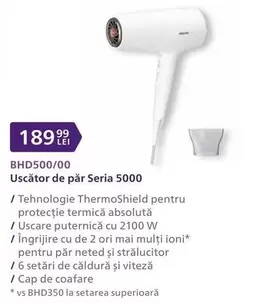 Philips - Uscător de păr Seria 5000 BHD500/00
