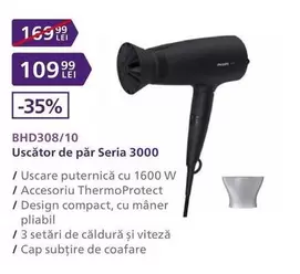 Philips - Uscător de păr Seria 3000 BHD308/10