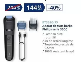 Philips - Aparat de tuns barba BT3620/15 seria 3000