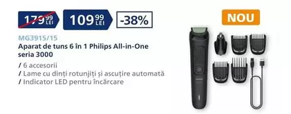 Philips - Aparat de tuns 6 in 1 MG3915/15 seria 3000