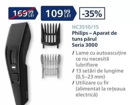 Philips - Aparat de tuns părul Seria 3000 HC3510/15