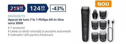 Philips - Aparat de tuns 7 in 1 MG3920/15 seria 3000