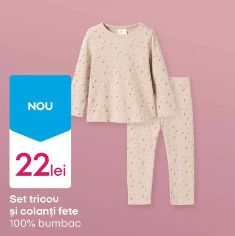 Set tricou și colanți fete