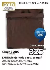 SANNA lenjerie de pat cu cearșaf